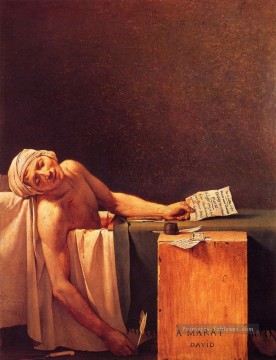  Louis Art - La mort de Marat néoclassicisme Jacques Louis David